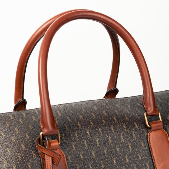 Saint Laurent Le Monogramme 72H Duffle Chestnut Cassandre Canvas & Leather Bag - Picture 7 of 16
